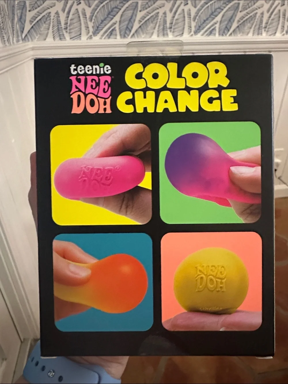 Schylling Teenie NeeDoh Color Change Stress Balls - Yellow, Purple, Blue, Pink